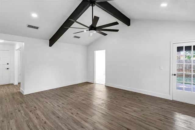 wooden floor in an empty room