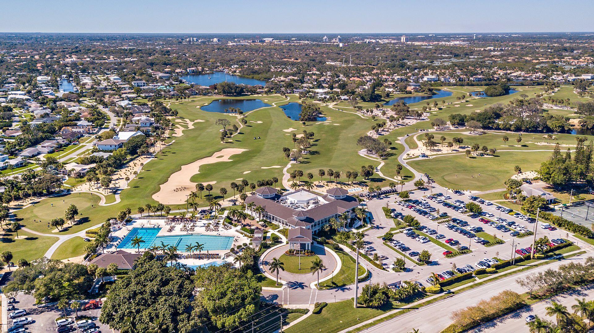 220 Celestial Way, Unit 1 Juno Beach, FL 33408 - Photo 34 of 35 an aerial view of residential houses with outdoor space