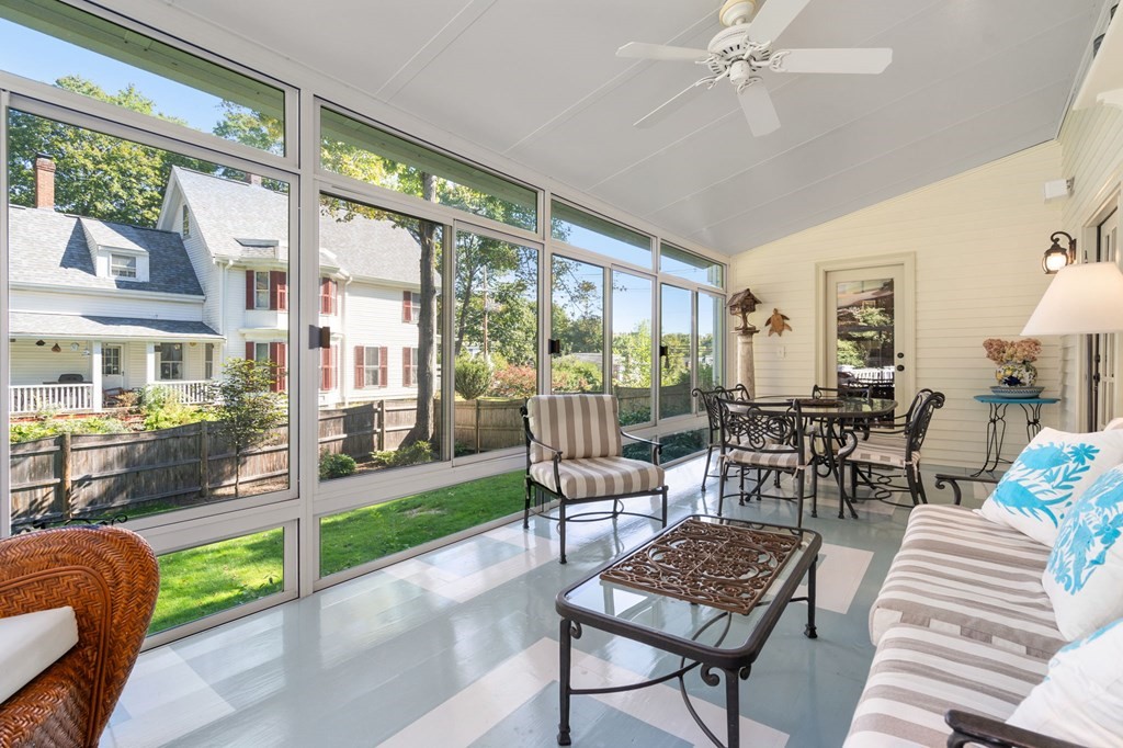 319 Sherman Street Canton, MA 02021 - Photo 10 of 29 a view of a dining room with furniture window and outside view