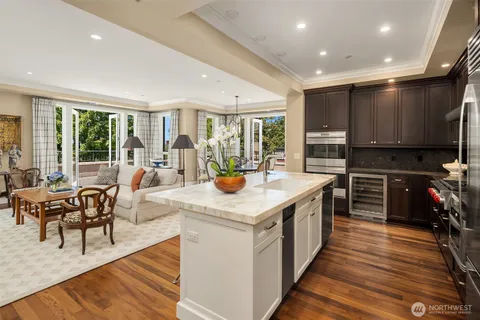 a outdoor view with a sitting space