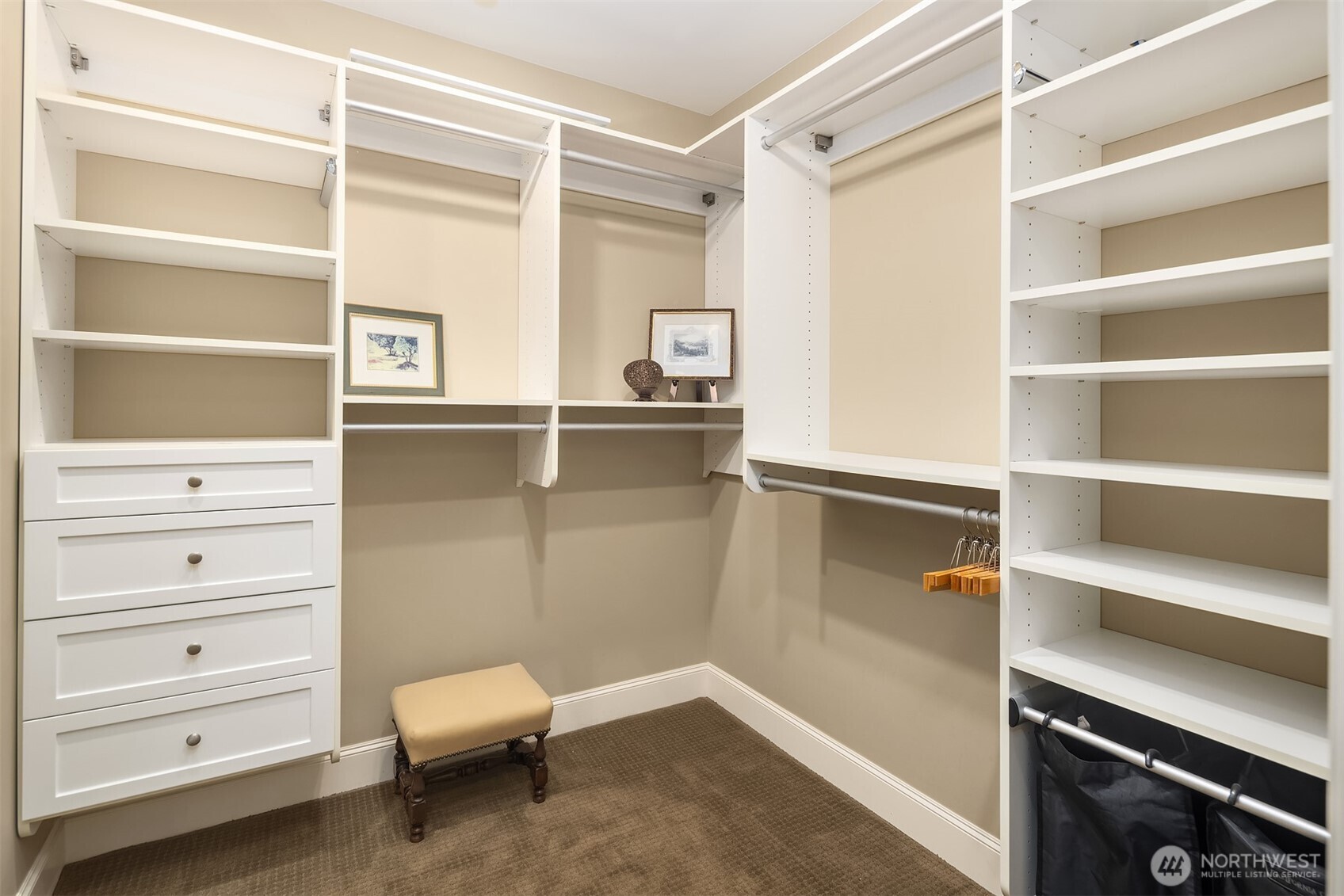 1168 Harvard Avenue East, Unit P7 Seattle, WA 98102 - Photo 18 of 24 a view of an empty walk in closet