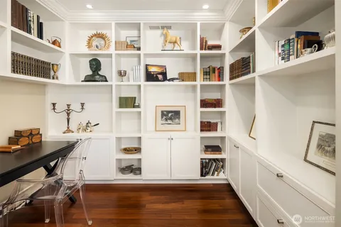 a kitchen with lots of counter top space