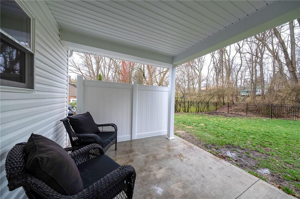 110 Neville Road Beaver, PA 15009 - Photo 21 of 22 a view of backyard with outdoor seating and green space