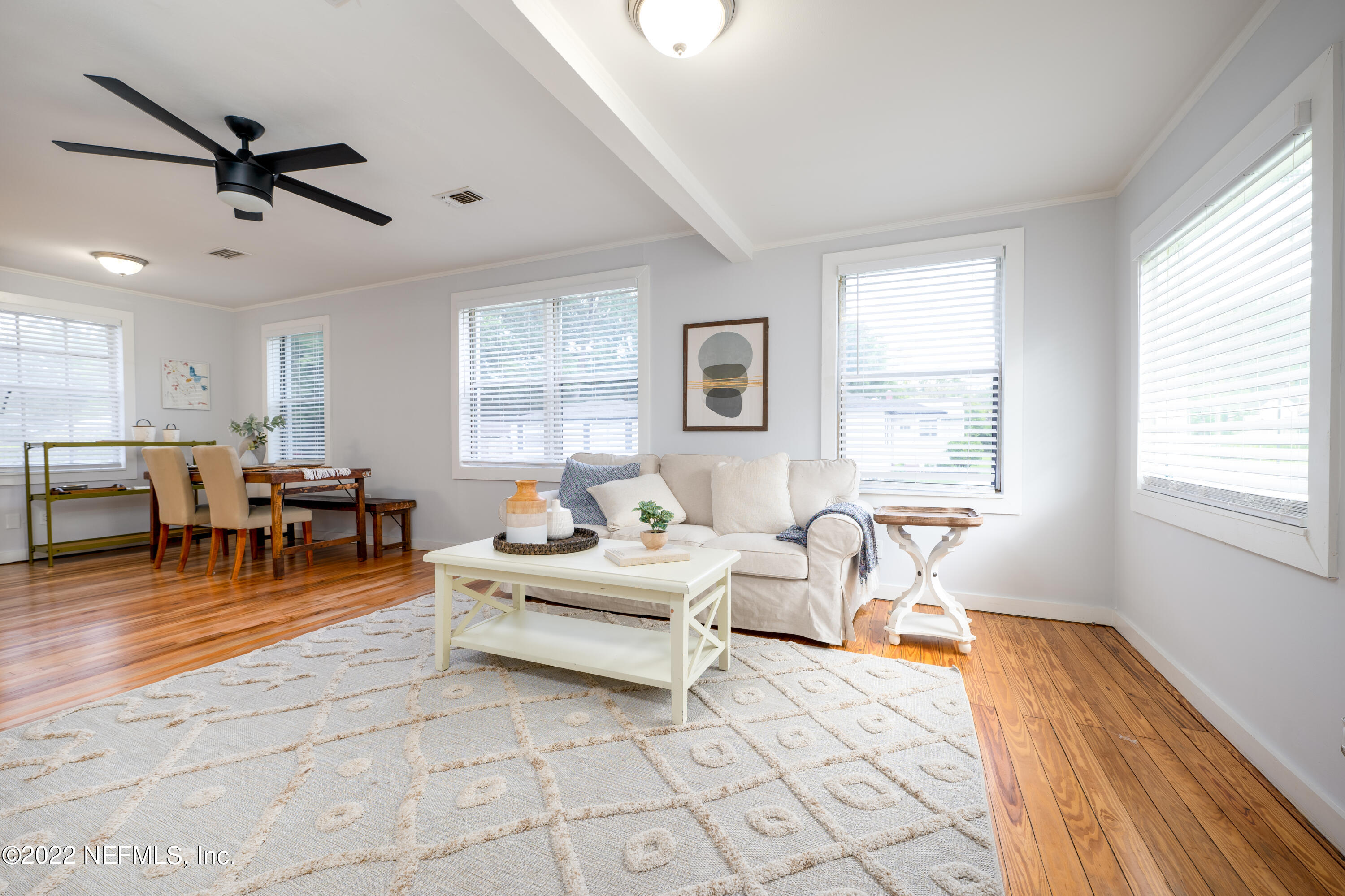 1368 Rensselaer Avenue Jacksonville, FL 32205 - Photo 6 of 48 a living room with furniture and a large window