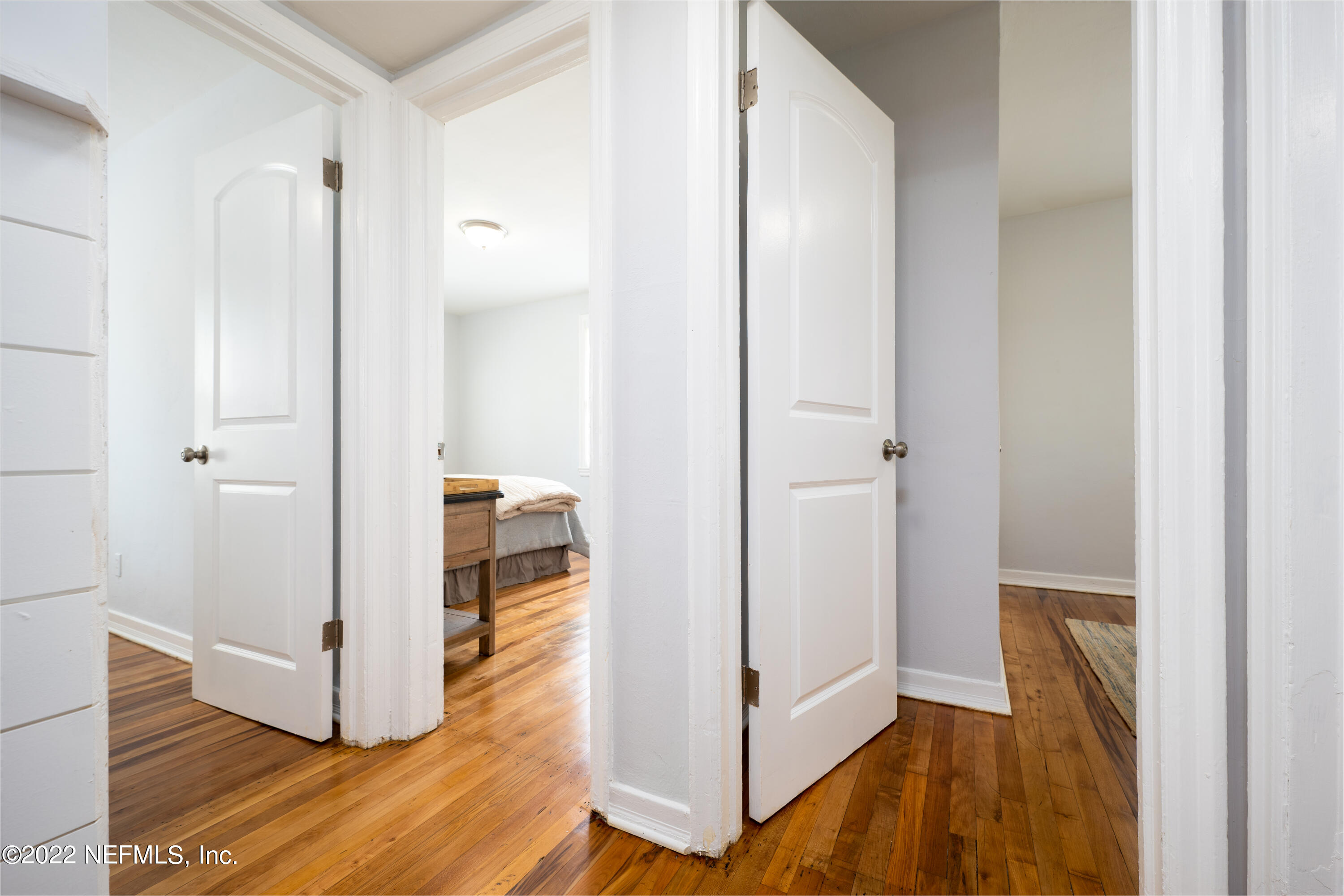 1368 Rensselaer Avenue Jacksonville, FL 32205 - Photo 10 of 48 a view of a hallway with wooden floor and closet
