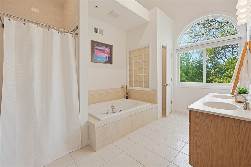 3002 Maple Brook Road, Unit 3002 Bellingham, MA 02019 - Photo 23 of 42 a bathroom with a sink a bathtub and a shower