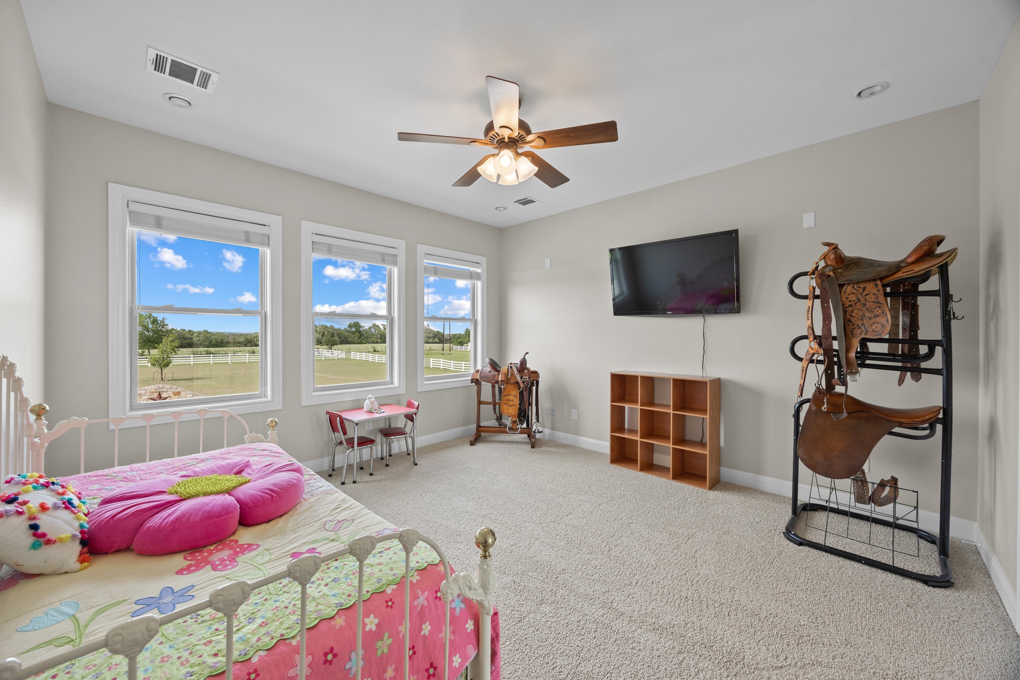 341 Courtnee's Way Georgetown, TX 78626 - Photo 28 of 40 This bonus space has French doors and is located in the middle of all the bedrooms upstairs.