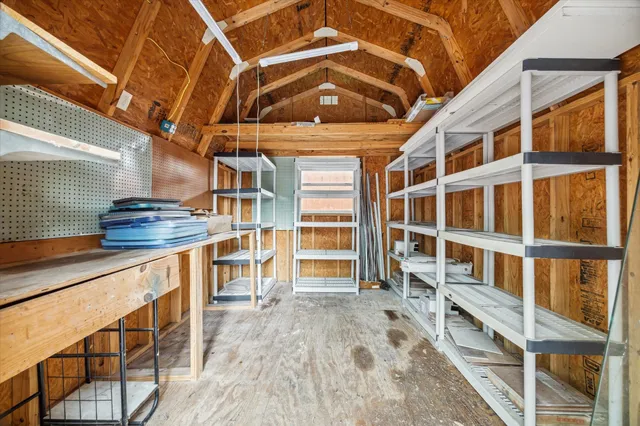 a view of a storage & utility room