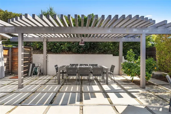 a view of outdoor space yard deck patio and outdoor seating
