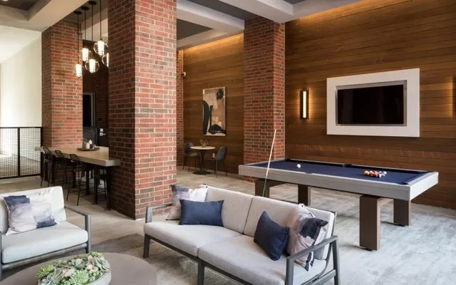 a outdoor living space with furniture