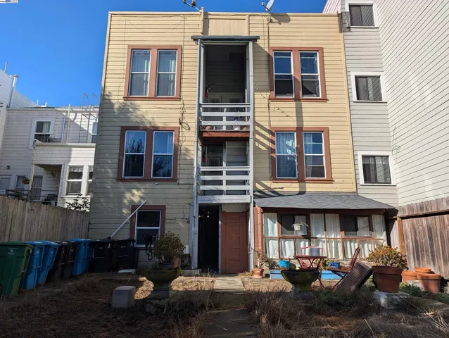 a front view of a building with balcony