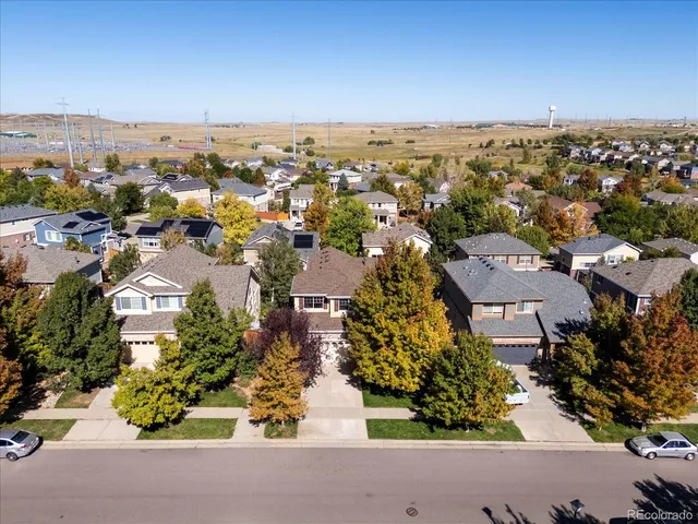 an aerial view of a city