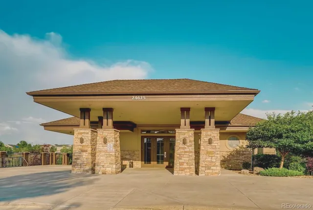 a front view of a house