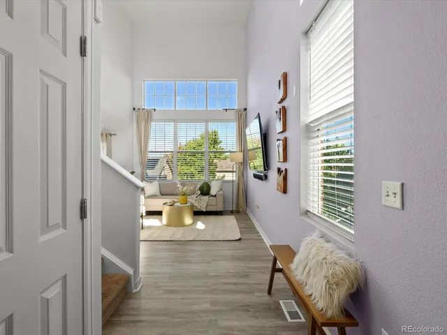 a room with furniture and a window