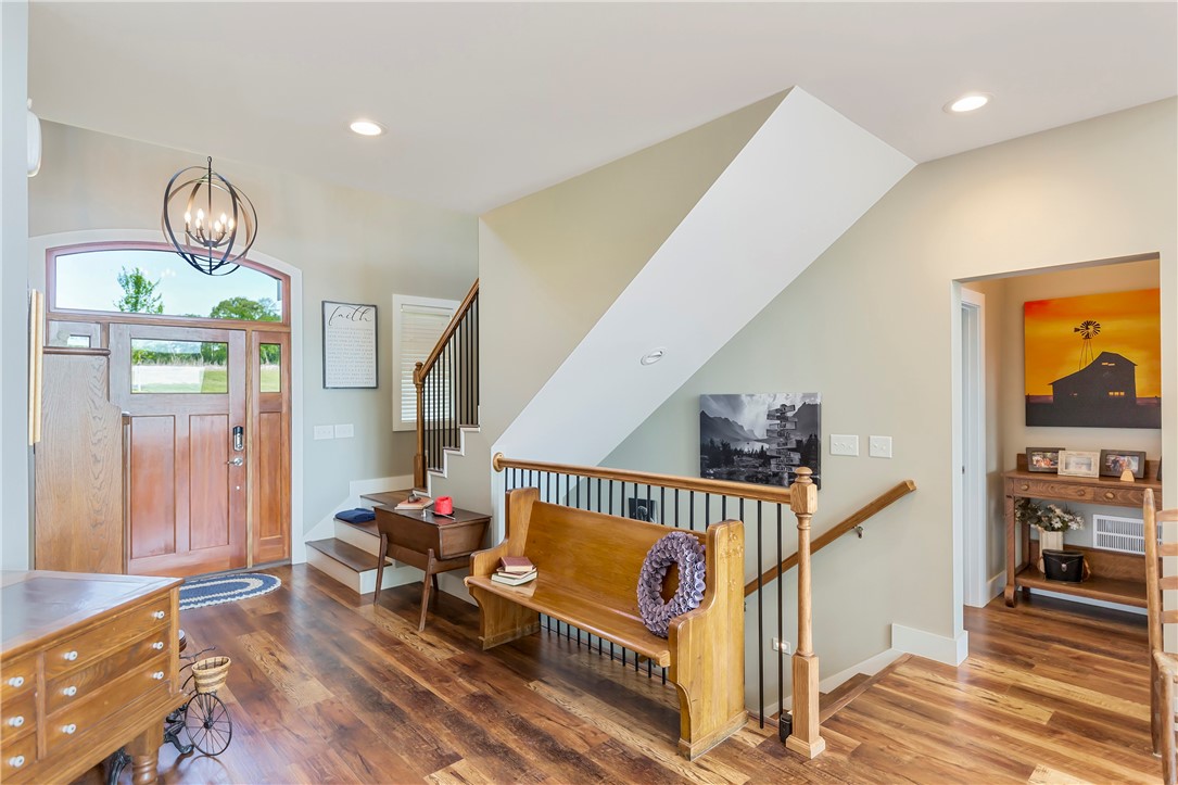 827 Durham Brown Road Seneca, SC 29678 - Photo 16 of 48 Stairs up to guest rooms, Stairs down to more Livi