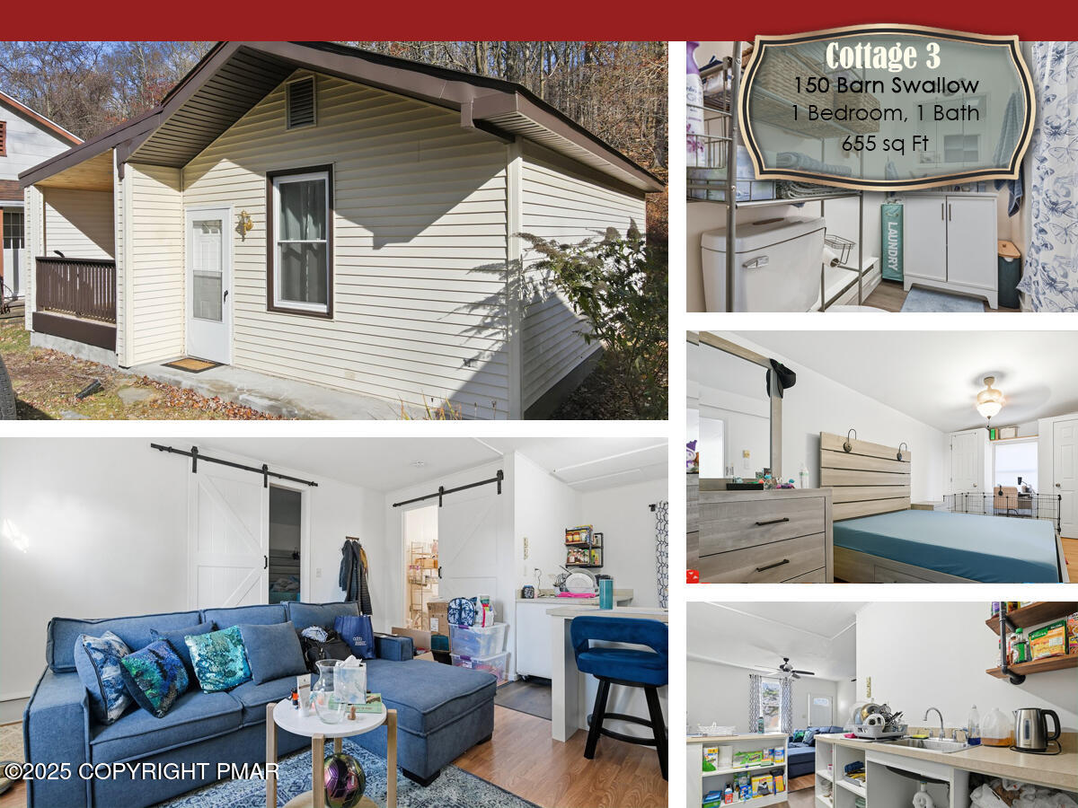 130 Barn Swallow Lane Cresco, PA 18326 - Photo 44 of 75 a view of a patio with couches and potted plants
