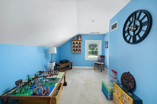 a view of a room with toys