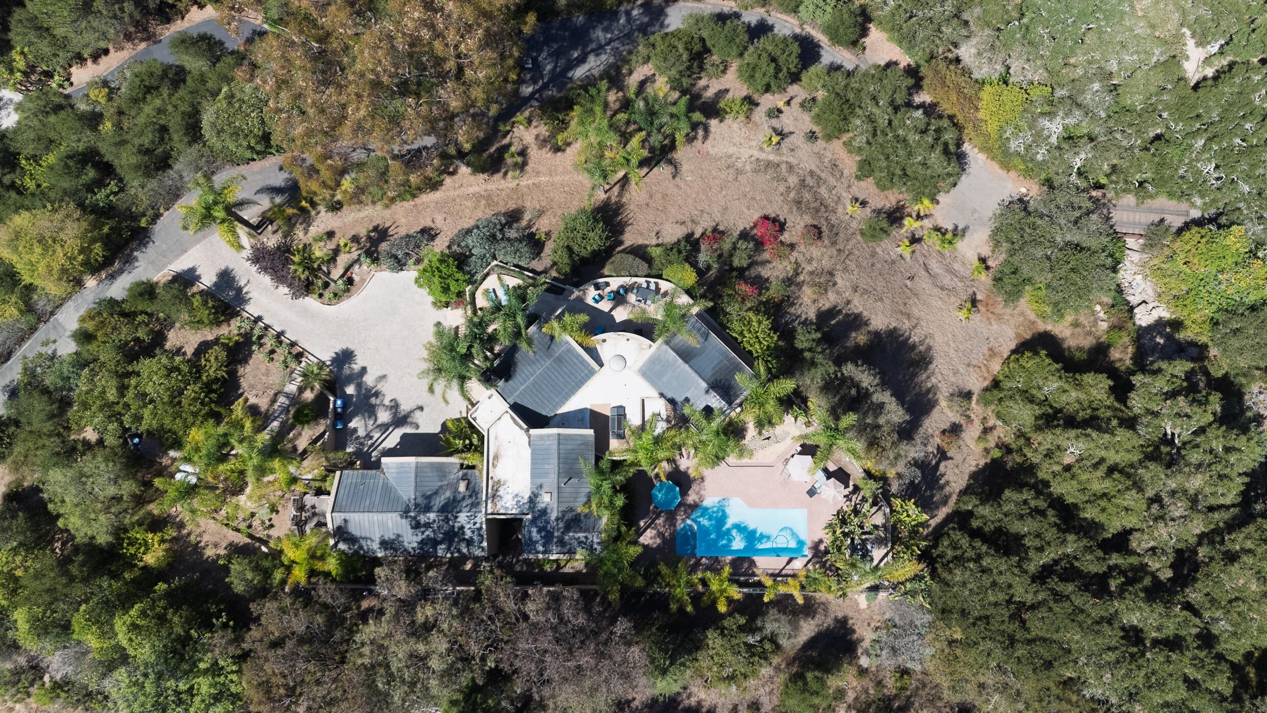 2891 Hidden Valley Lane Montecito, CA 93108 - Photo 42 of 43 07 Aerial Lot View