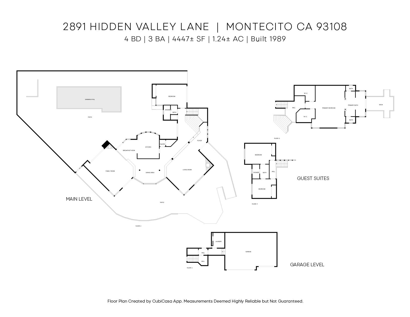2891 Hidden Valley Lane Montecito, CA 93108 - Photo 43 of 43 Floor Plan 2891 HVL web