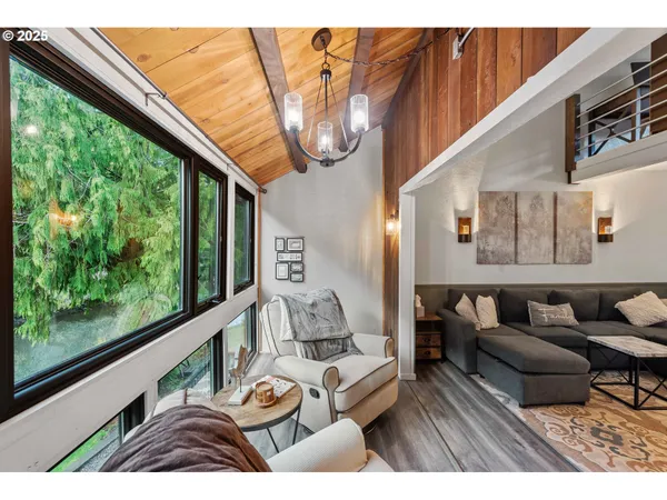 a outdoor living room with furniture