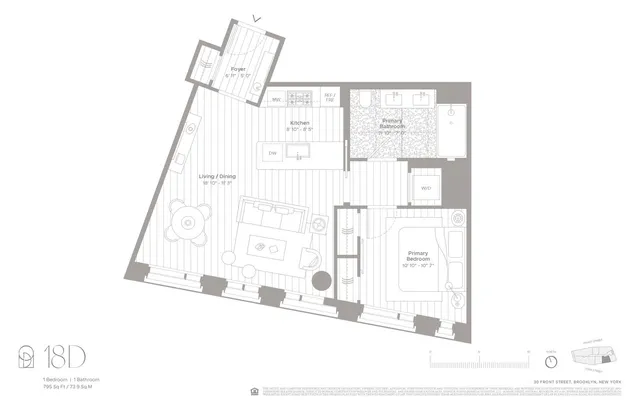 $1,650,000 | 30 Front Street, Unit 18D | DUMBO