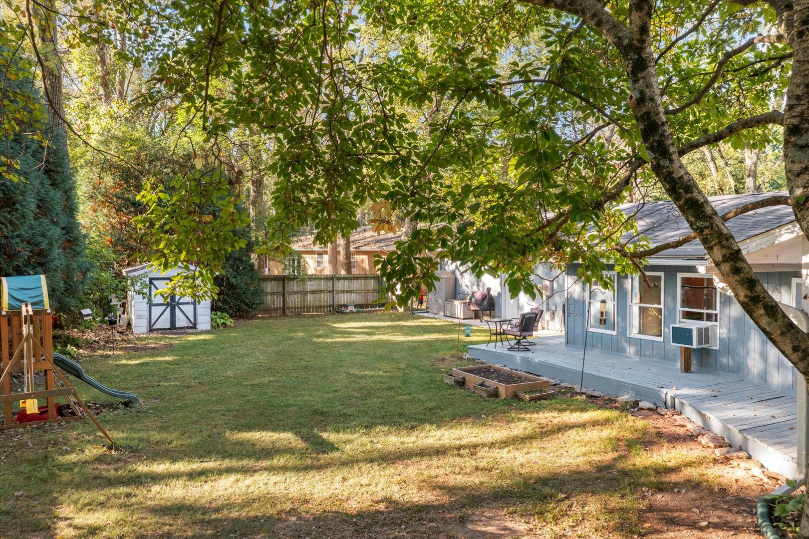 1108 Riverside Court Mahomet, IL 61853 - Photo 44 of 50 a view of yard with swimming pool and trees