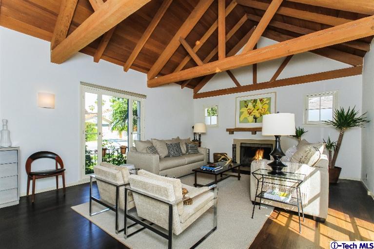 386 South Meridith Avenue Pasadena, CA 91106 - Photo 6 of 28 a living room with furniture a window and wooden floor