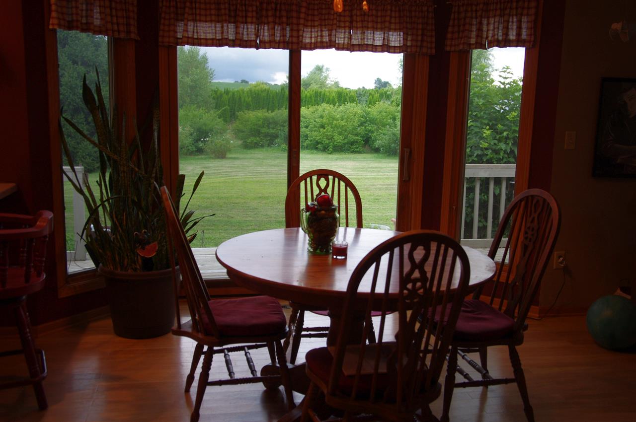 8407 North Kilbuck Road Monroe Center, IL 61052 - Photo 9 of 20 a view of a dining room with furniture window and outside view