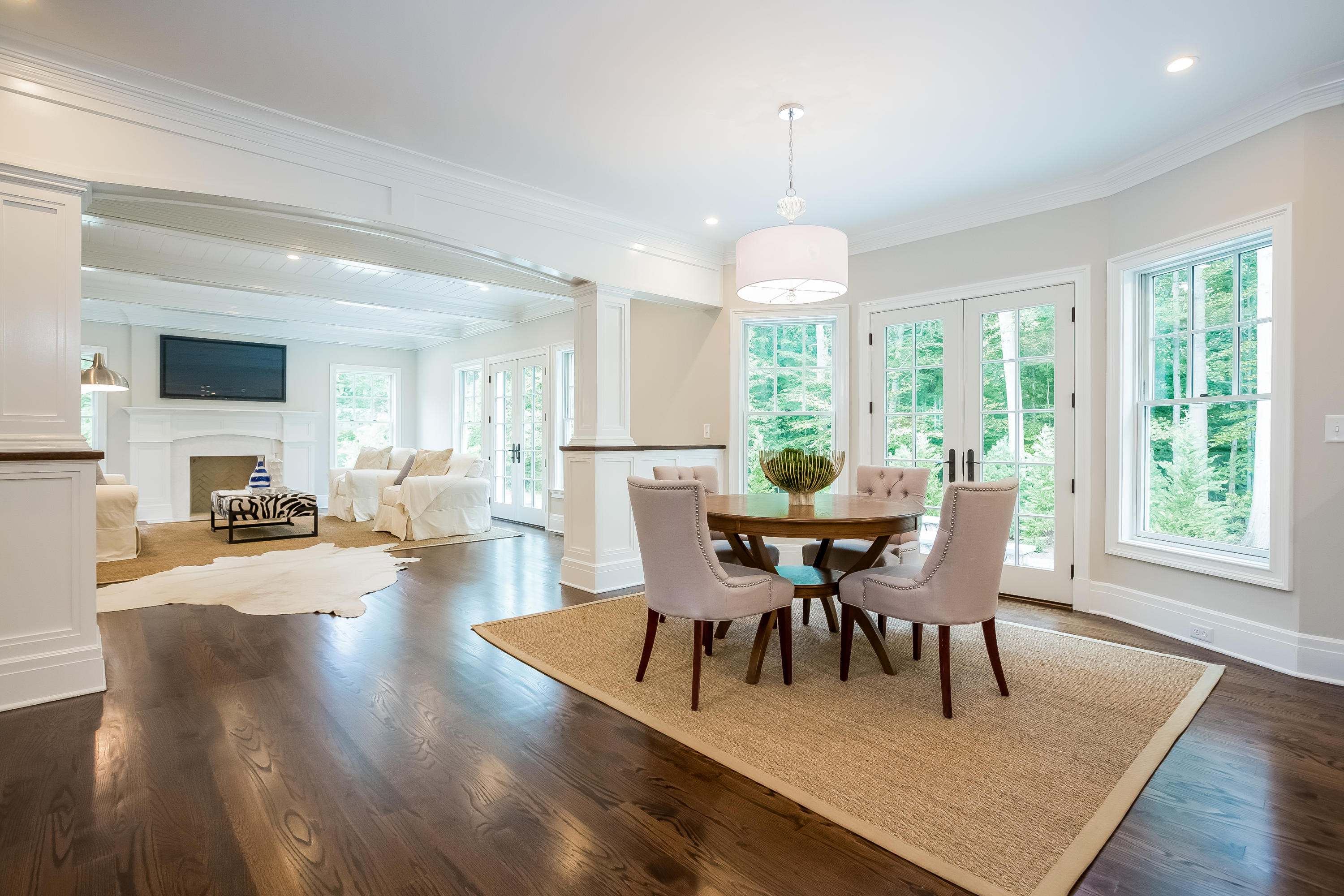 35 Old Parish Road Darien, CT 06820 - Photo 13 of 74 a view of a dining room with furniture window and wooden floor