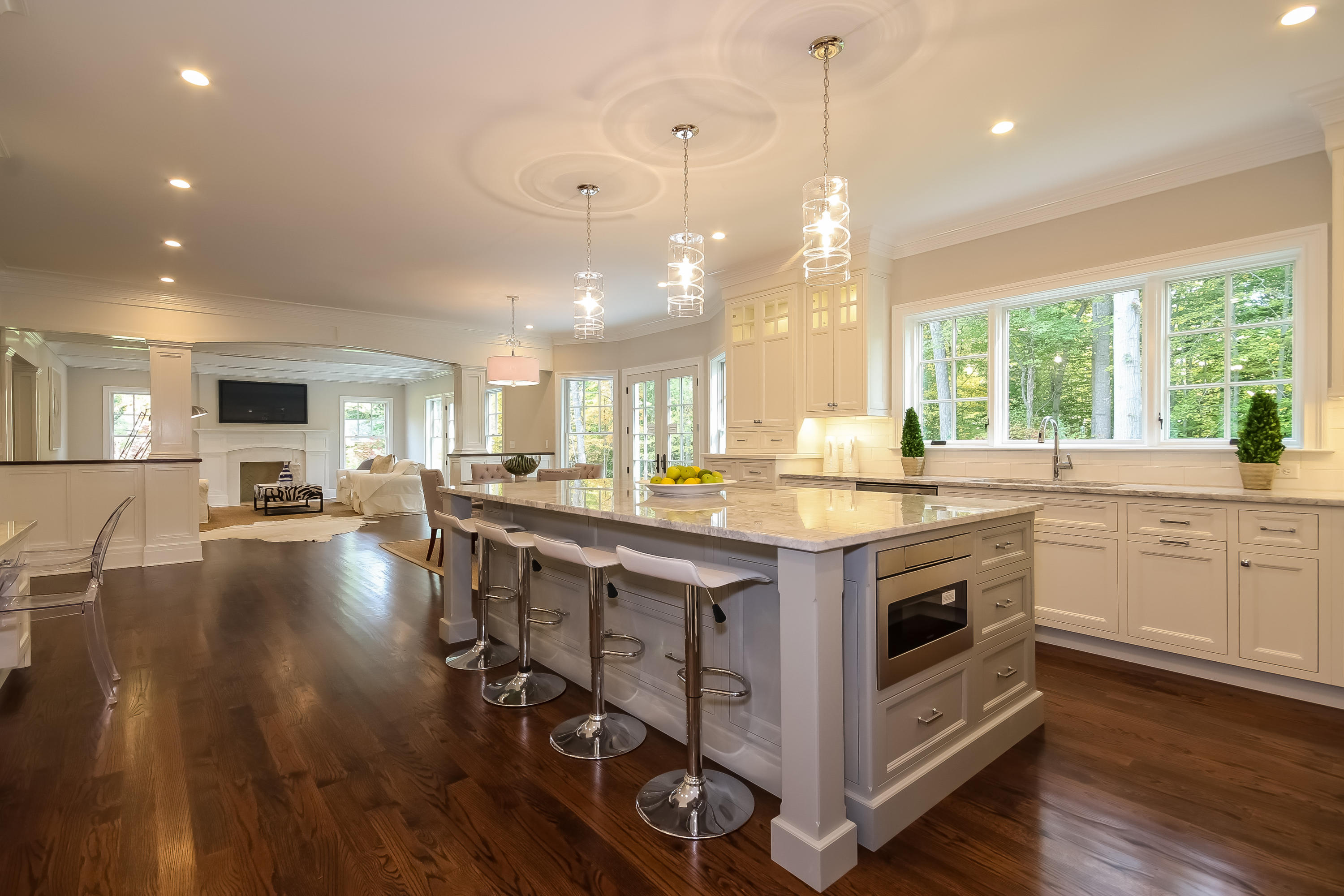 35 Old Parish Road Darien, CT 06820 - Photo 15 of 74 a kitchen with stove and wooden floor