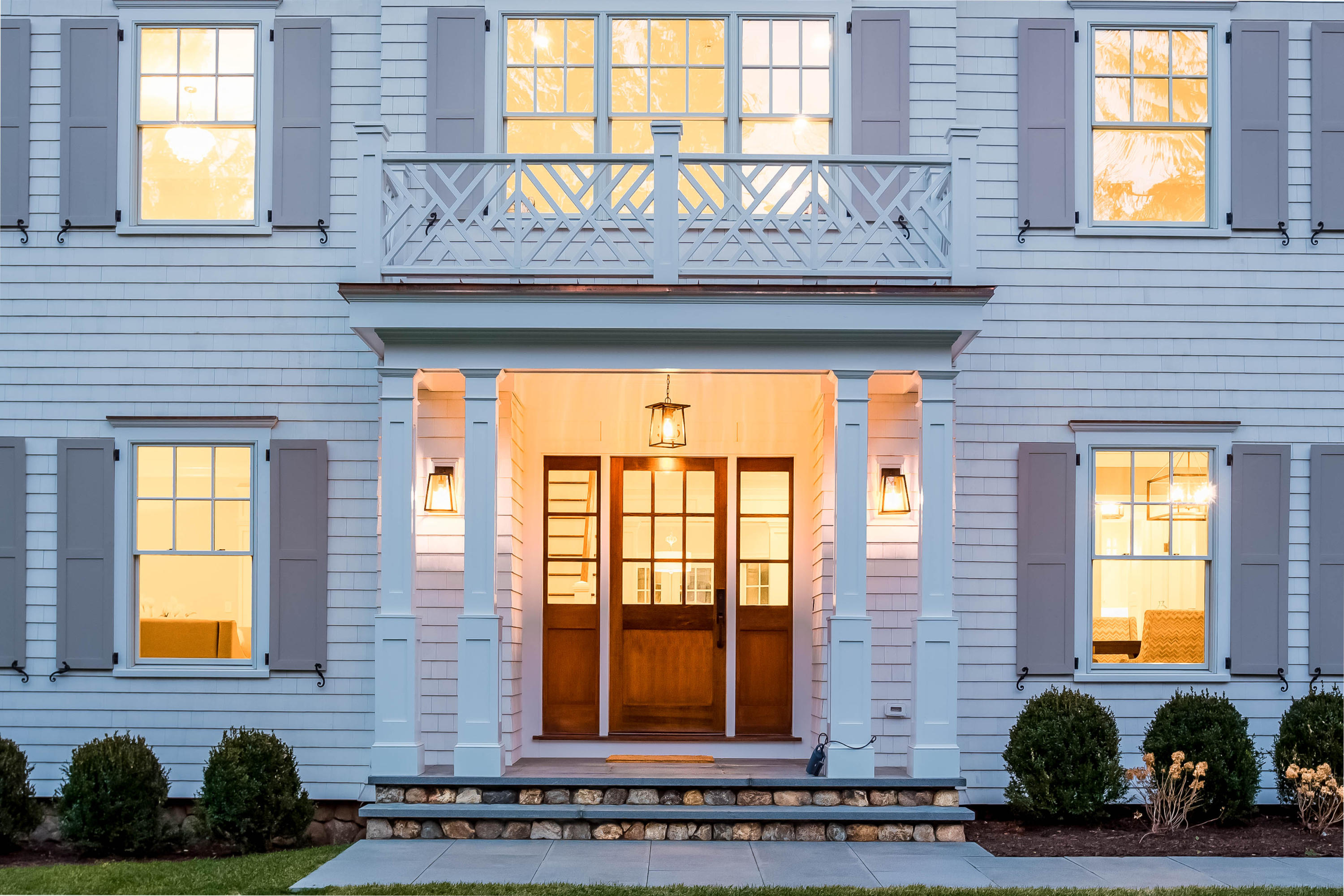35 Old Parish Road Darien, CT 06820 - Photo 3 of 74 003-Front_View_Twilight-3572474-large