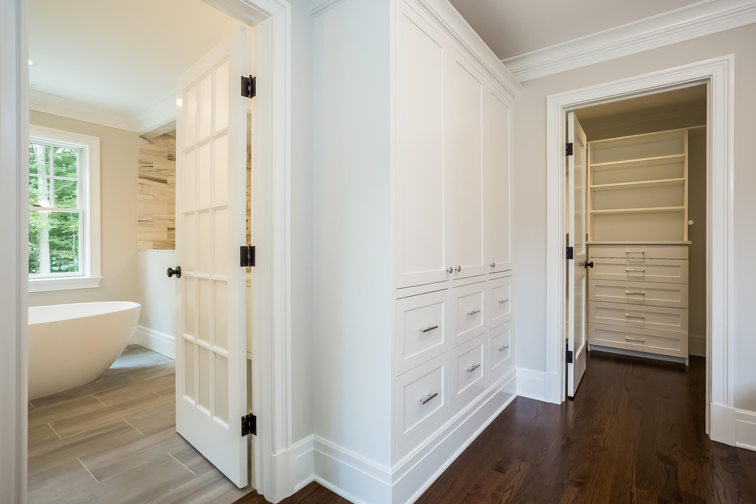35 Old Parish Road Darien, CT 06820 - Photo 38 of 74 a view of walk in closet with hardwood floor and closet