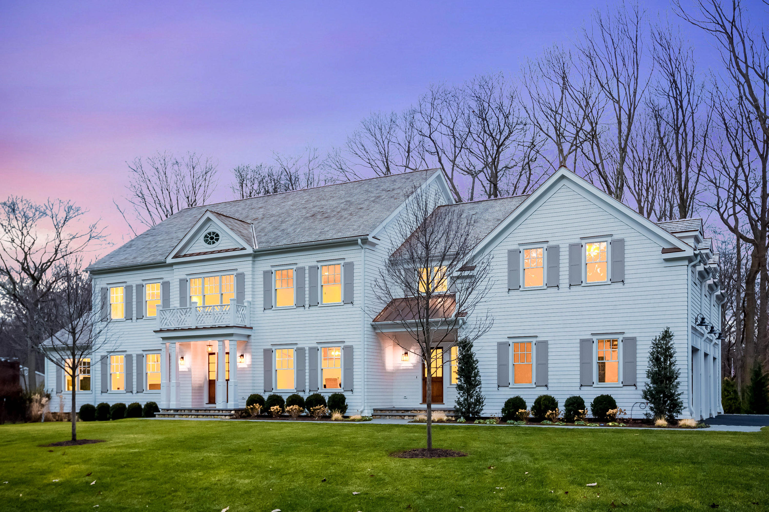 35 Old Parish Road Darien, CT 06820 - Photo 56 of 74 056-Front_View_Twilight-3572475-large