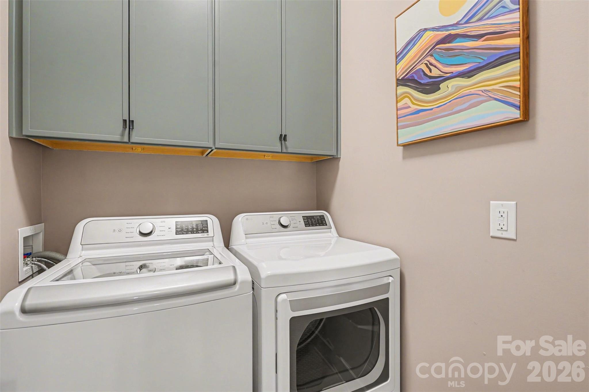 12141 Coyle Road Stanfield, NC 28163 - Photo 22 of 26 a utility room with dryer and washer