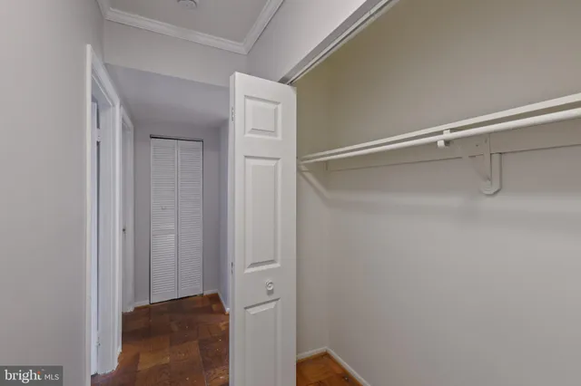 a view of walk in closet
