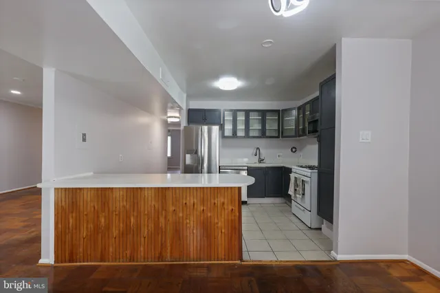 a view of a living room with a sink