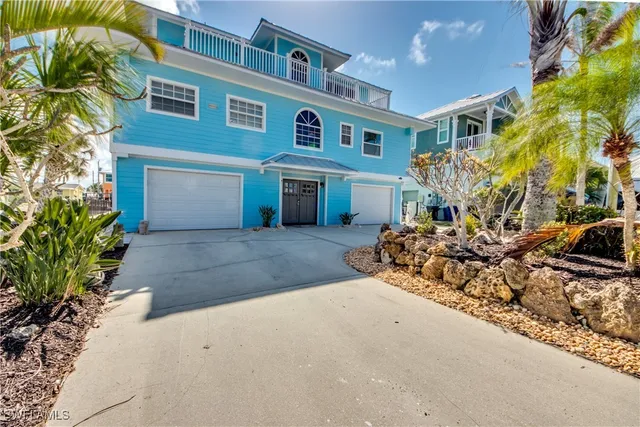 a view of a house with a patio