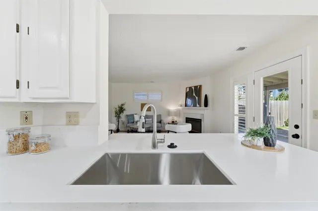 a view of a hallway with interior of the house