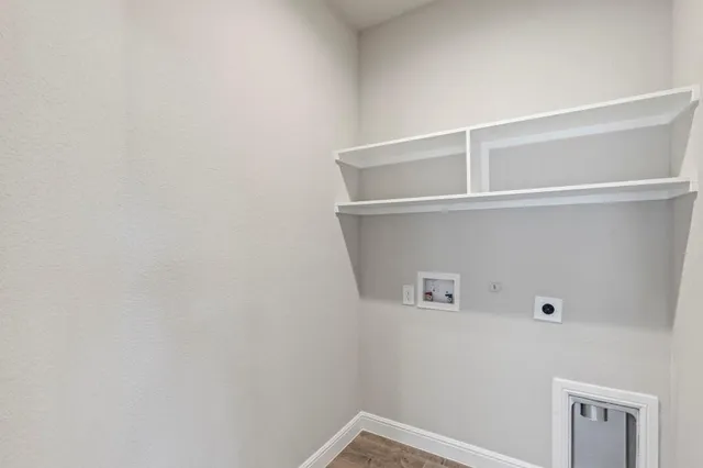 a close view of closet