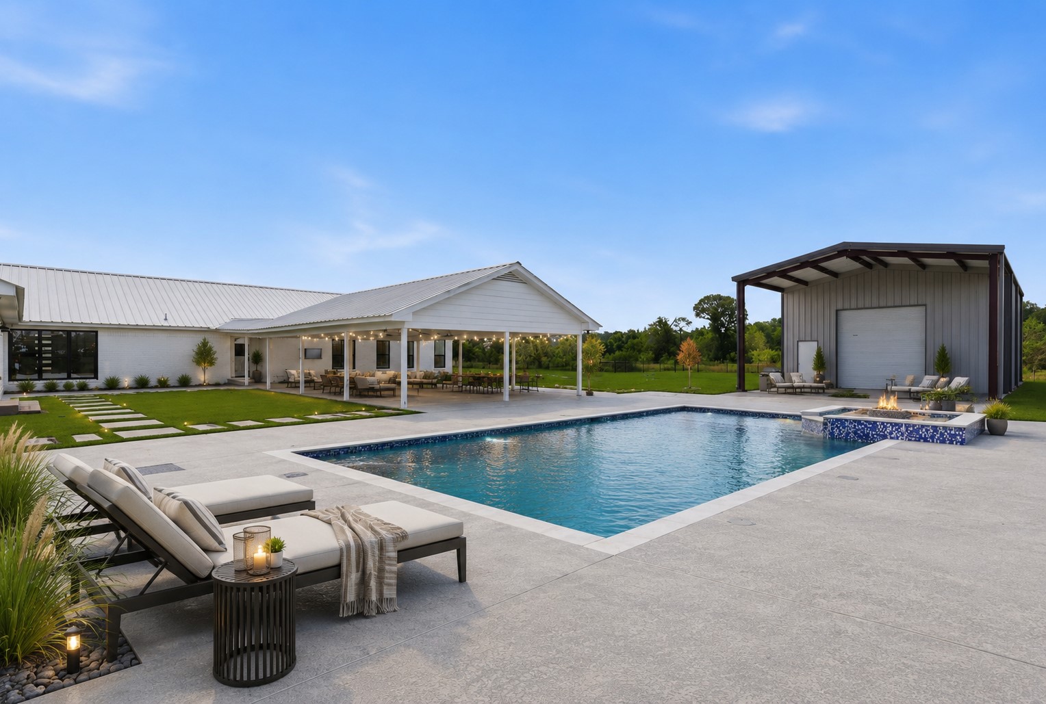 1589 County Road 252 Anderson, TX 77830 - Photo 45 of 50 a view of a house with pool porch and sitting area