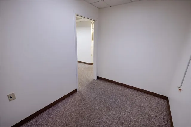 a view of a room with an empty space