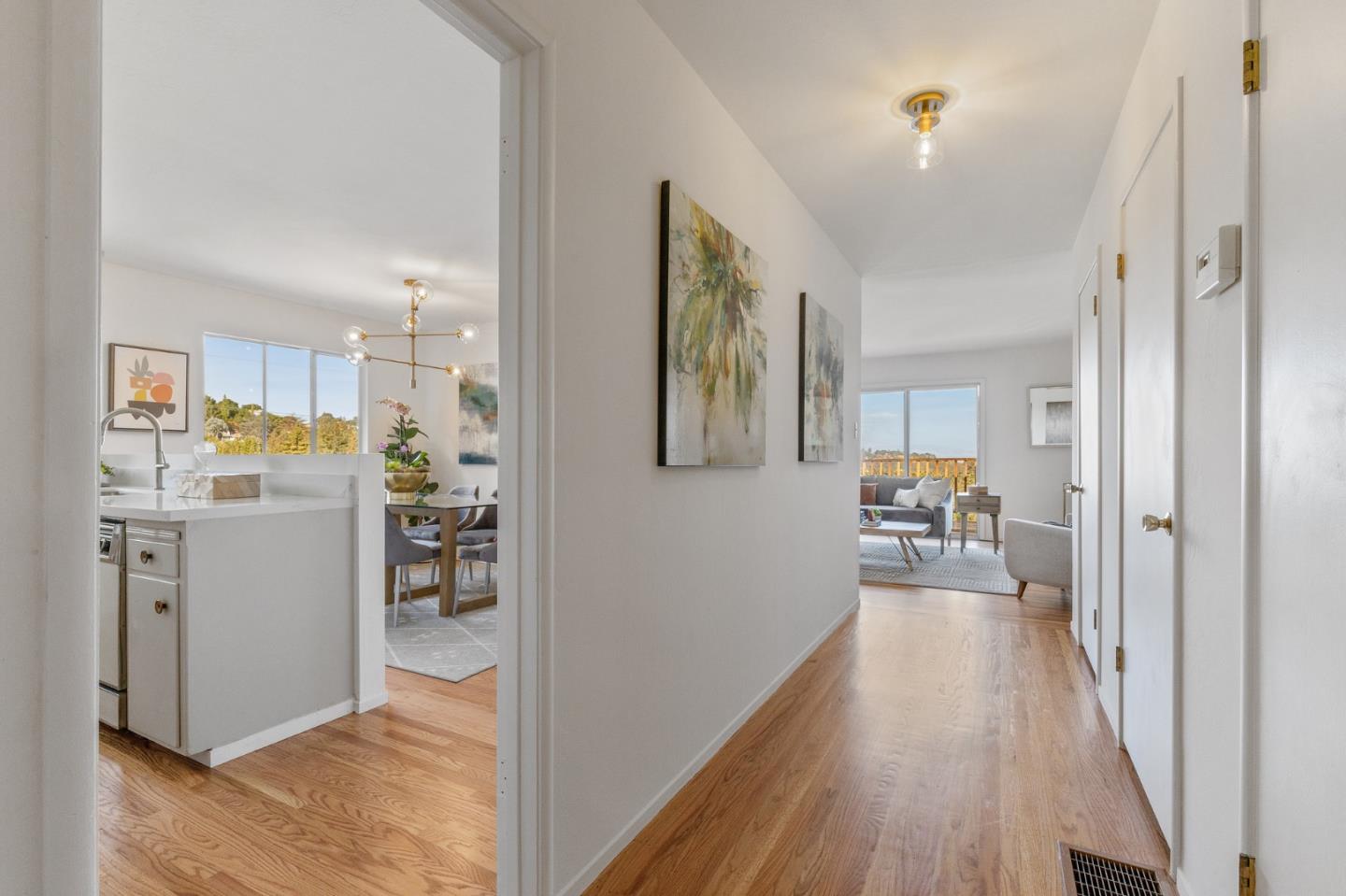 2203 Ewell Road Belmont, CA 94002 - Photo 21 of 50 a view of a kitchen from the hallway