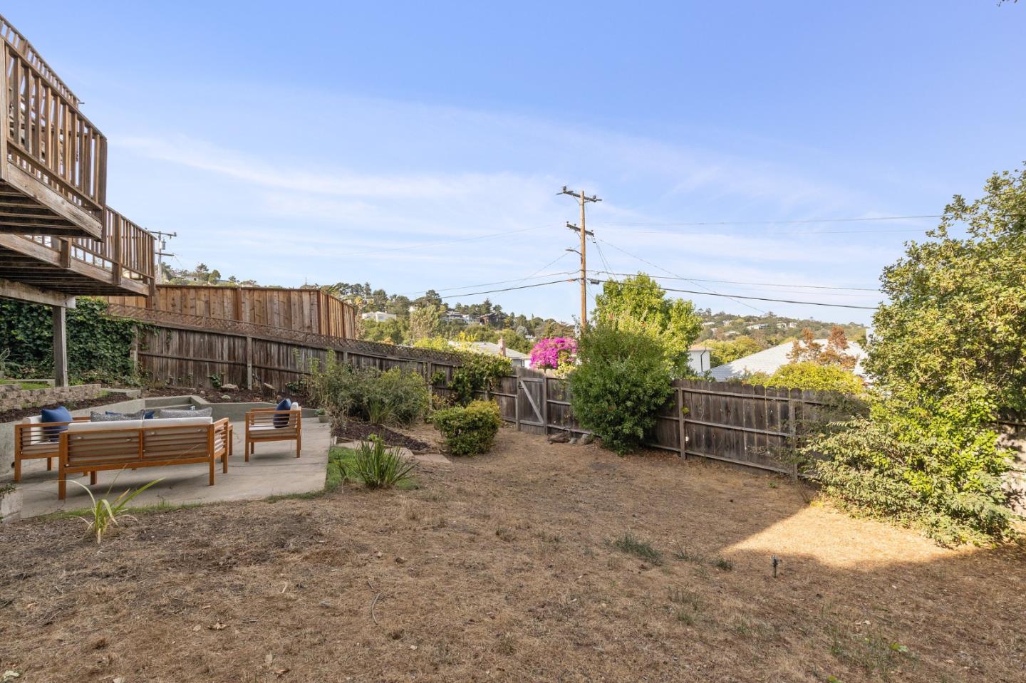 2203 Ewell Road Belmont, CA 94002 - Photo 45 of 50 a view of a garden with sitting area