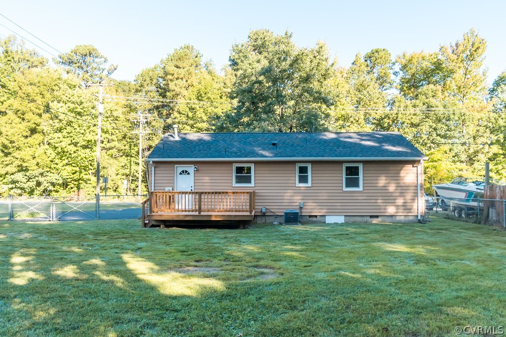 1105 Enon Church Road Chester, VA 23836 - Photo 11 of 34 a front view of a house with a garden and yard