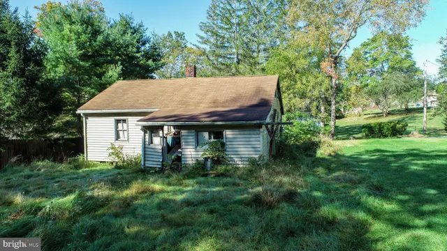 a aerial view of a house