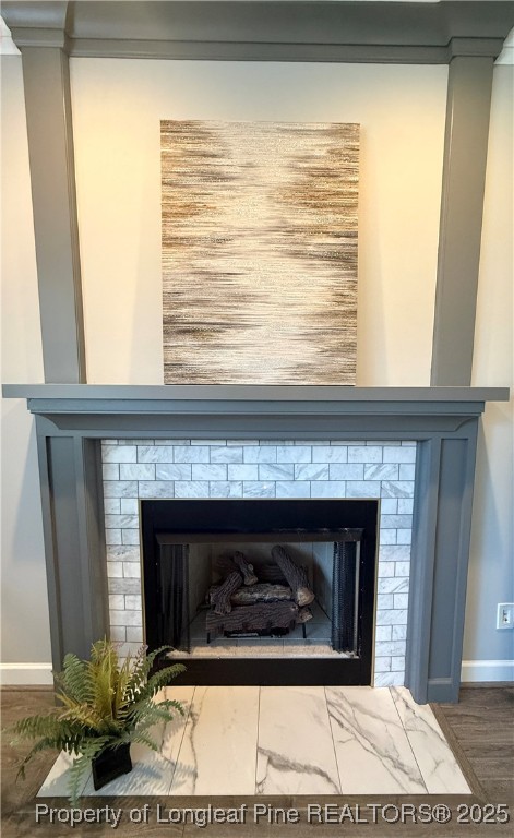 171 Apache Trail Sanford, NC 27332 - Photo 14 of 37 a black and white building with a fireplace