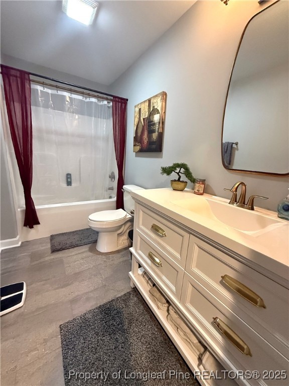171 Apache Trail Sanford, NC 27332 - Photo 25 of 37 a bathroom with a double vanity sink toilet and shower
