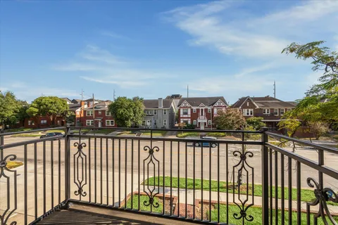 a view of a balcony