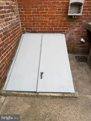 a front view of a house with a window