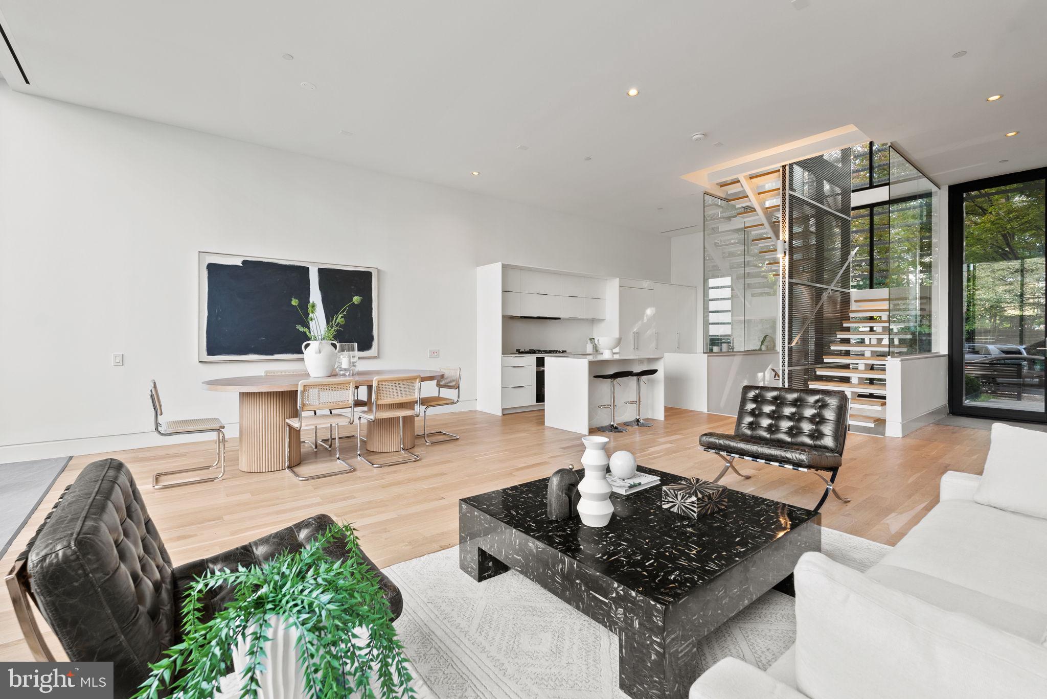 3623 R Street Northwest Washington, DC 20007 - Photo 40 of 87 a living room with furniture and a flat screen tv